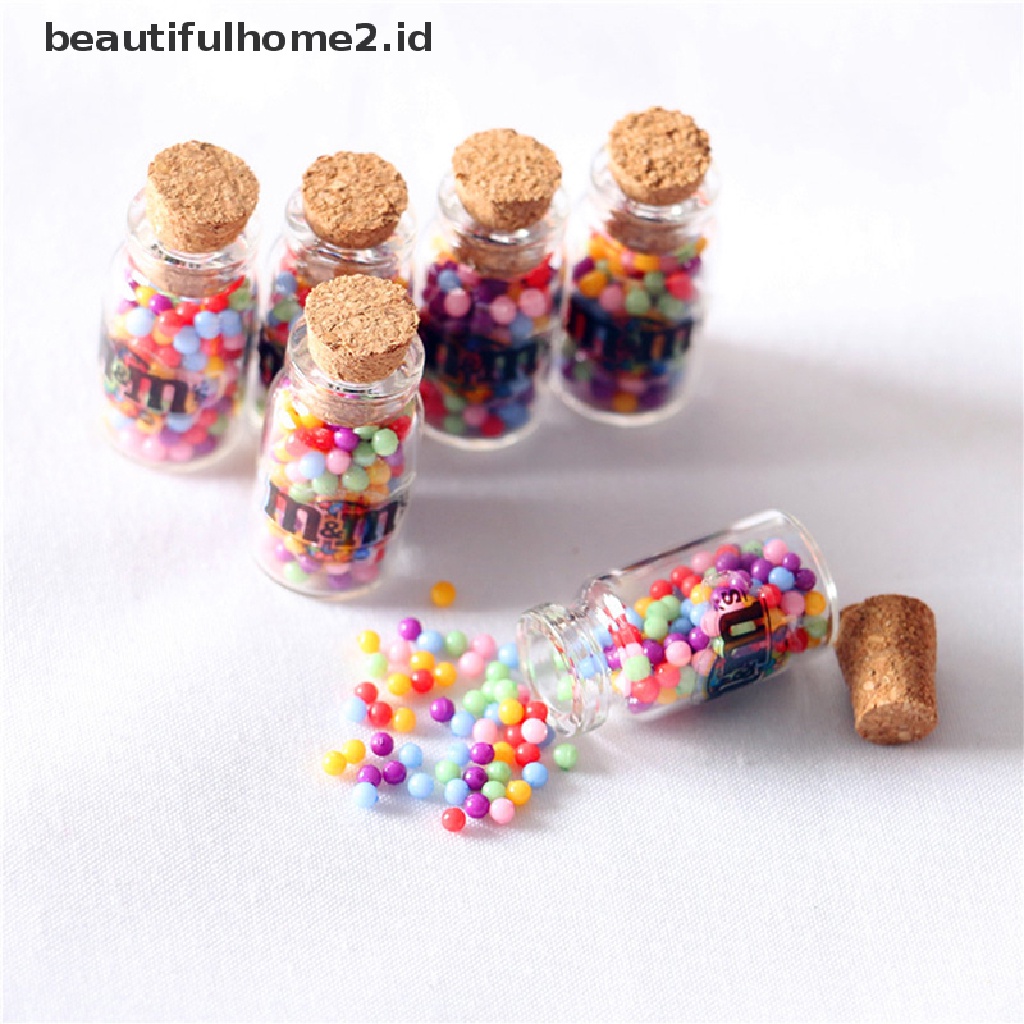 (Beautifulhome2.Id) 3pcs Miniatur Botol Permen Untuk Aksesoris Dapur Rumah Boneka