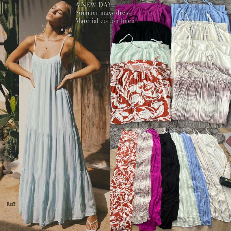 A New D*y summer maxy dress//(Bahan katun)