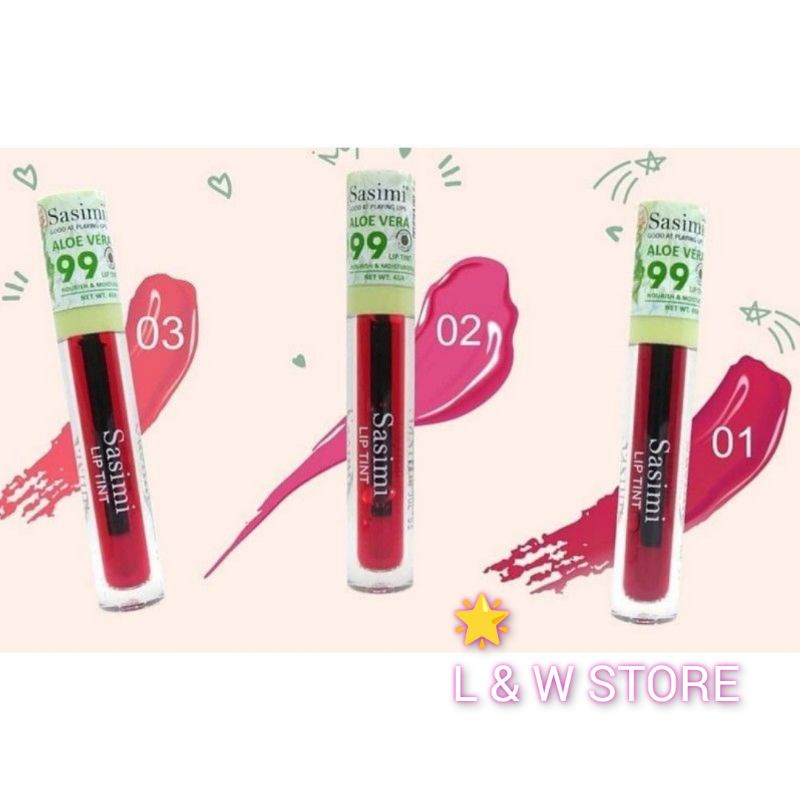 Lip tint Sasimi Aloe Vera/Lip Gloss Aloe Vera