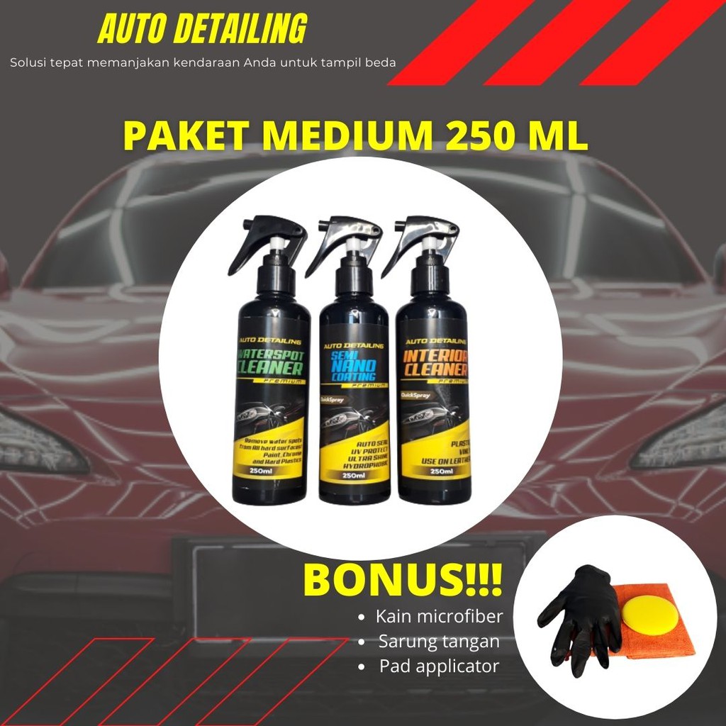 Pengkilap Body Mobil - Pelindung Kaca Mobil - Pembersih Interior Mobil