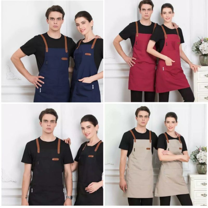 Apron Celemek Masak Apron Masak Apron Barbershop Celemek Barista Celemek Masak Apron Masak Bartender