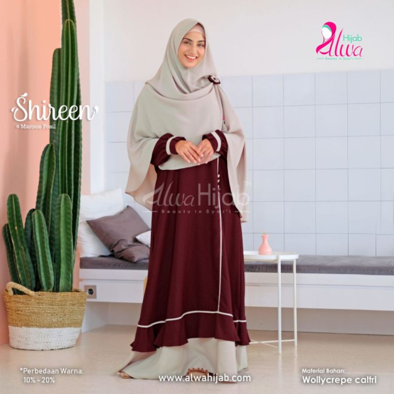 SK Shireen Dress Couple by Alwa Gamis Alwa couple