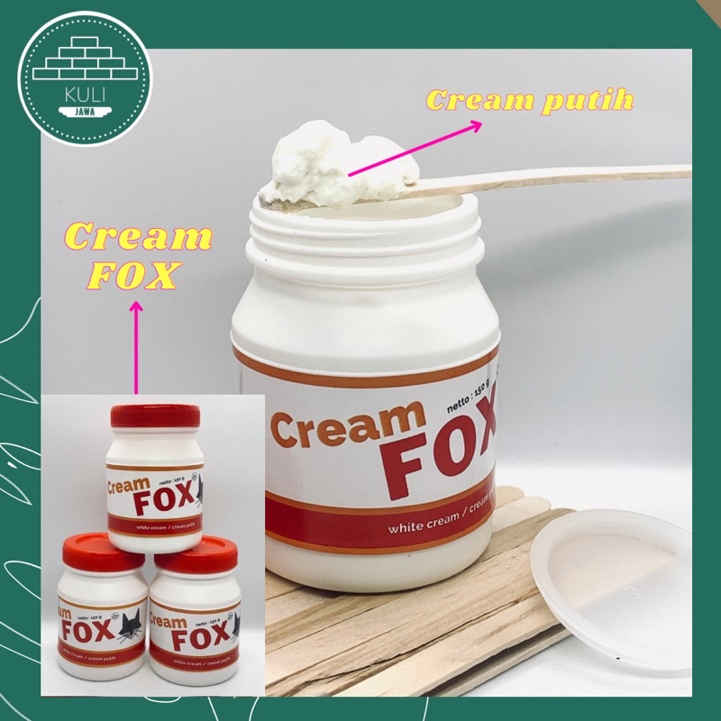 

Cream putih merk FOX/ hadiah ulang tahun / Prank