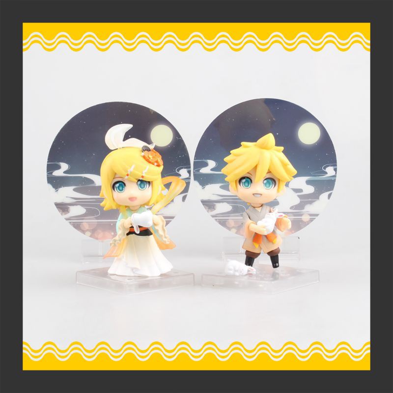 Action Figure Populer Huong 10 Cm Hatsune Miku Kagamine Rin 768 Dan Len 769 Harvest Moon Ver. Nendor