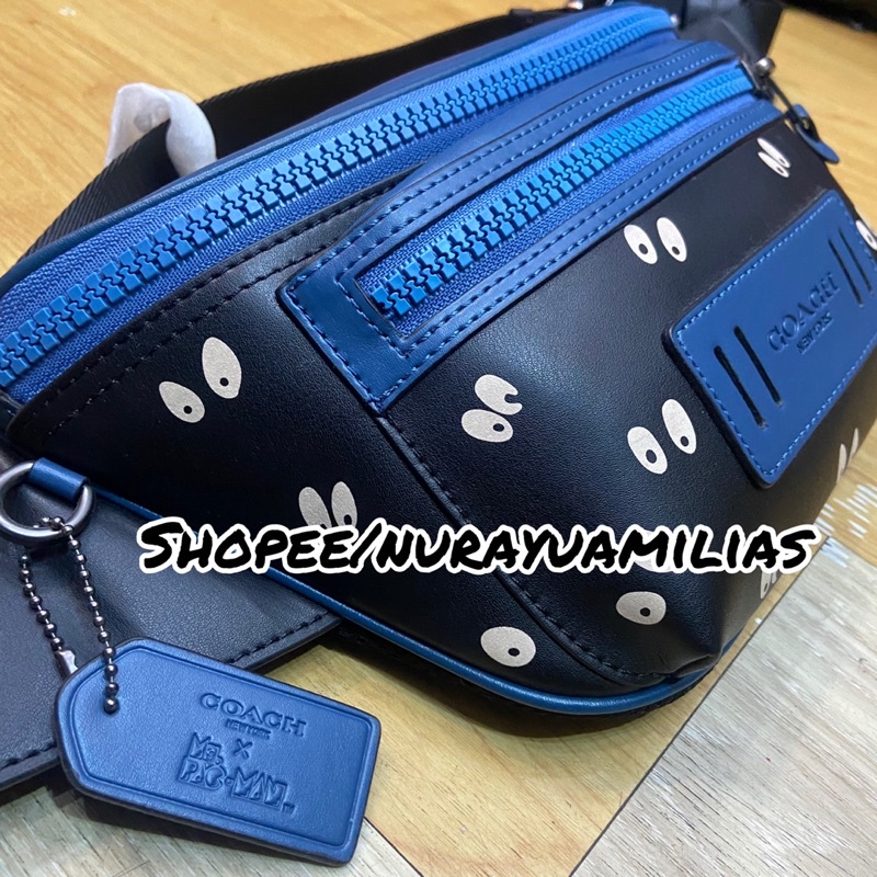 Waistbag Coach X Pacman import original Quality waist bag pria import tas selempang coach pacman