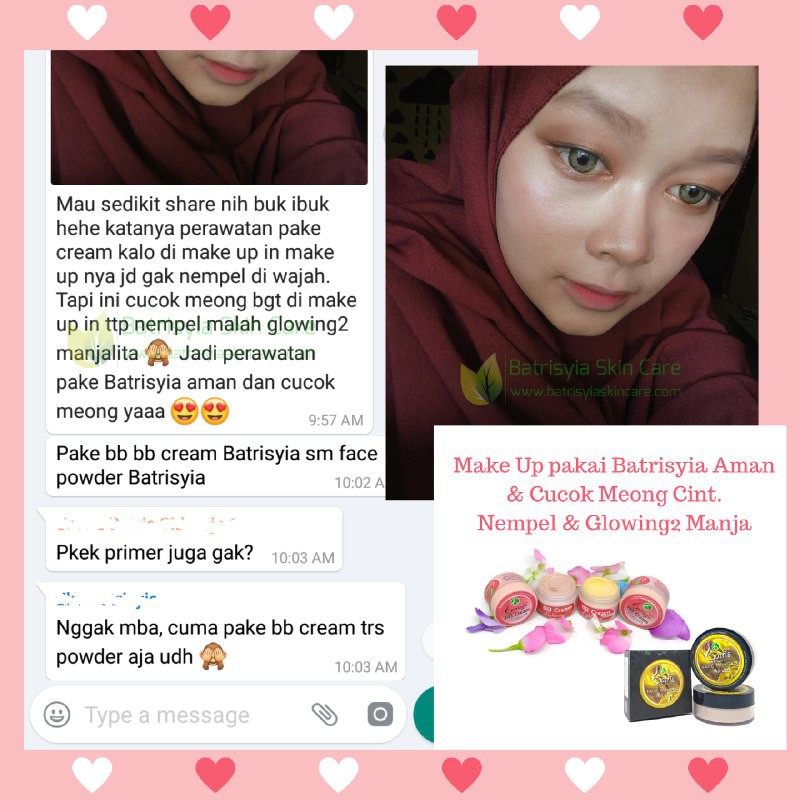 Face Powder Batrisyia Herbal / Bedak Tabur Premium dengan VCO