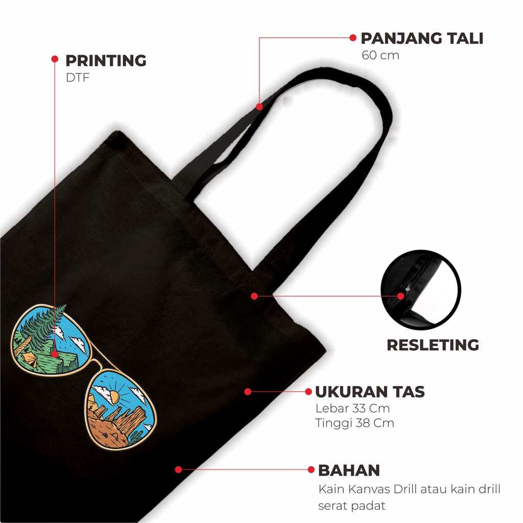 Sevine Totebag Tas Wanita Tote bag Resleting Girl Vintage Black Series Hitam - SRF7