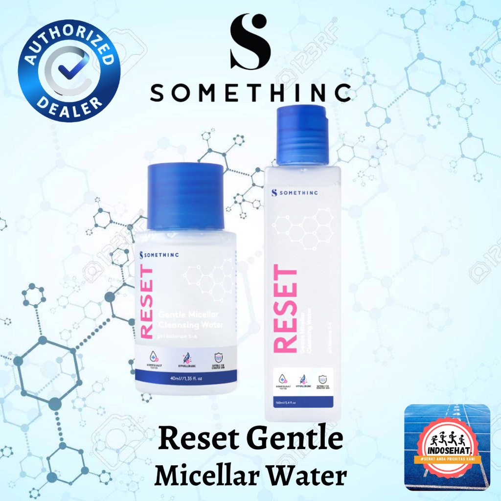 SOMETHINC Reset Gentle Micellar Cleansing Water - Pembersih Pelembab Minyak Kotoran Wajah