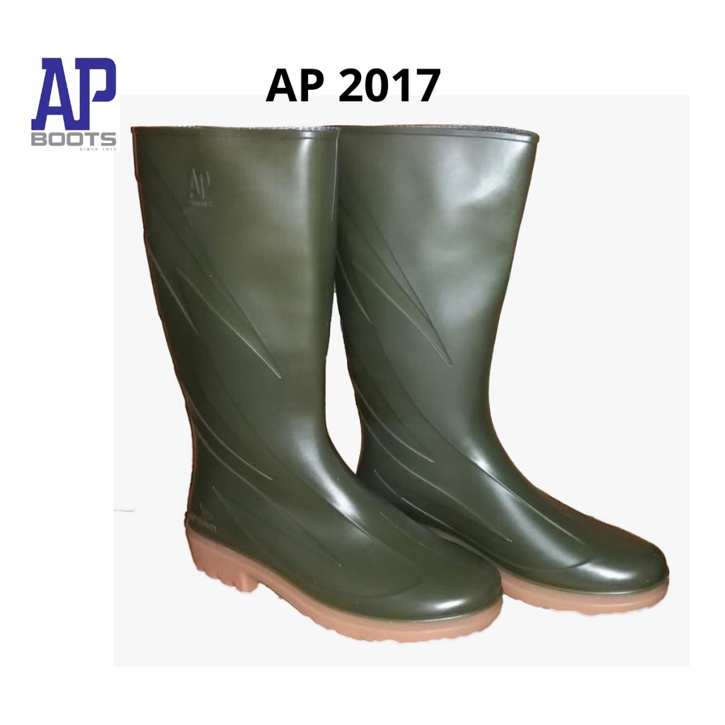 AP Boots 2017 Hijau - Sepatu Boot Kerja Karet Hijau Tinggi Boots Aman - Sepatu AP Boots 2017 Hijau size 37 - 43 - FANZ STORE