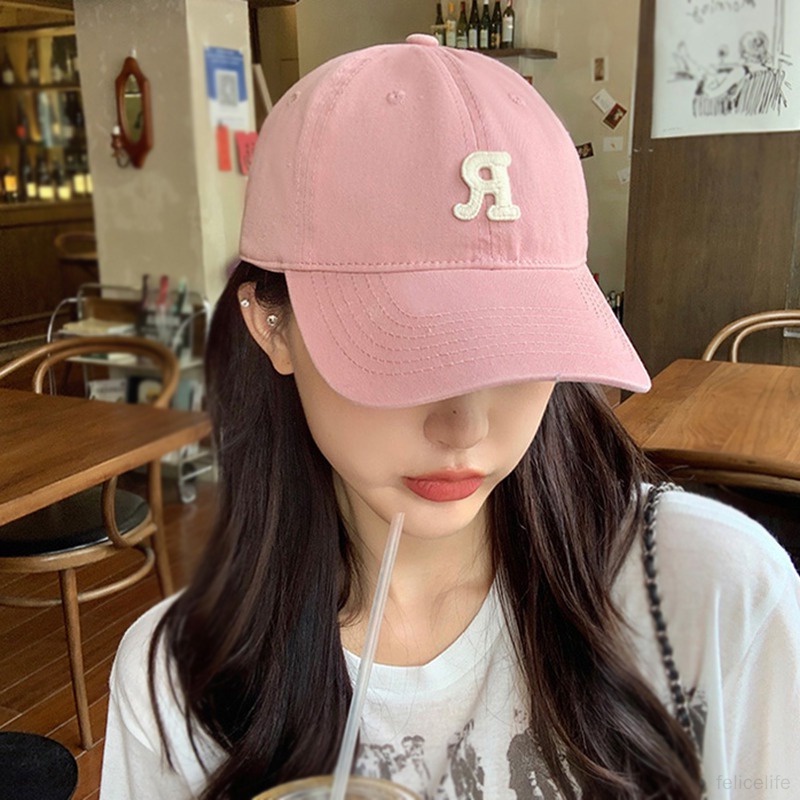 Korean Hats All-match R Mark  Sports  Letters Leisure Embroidery Baseball Caps