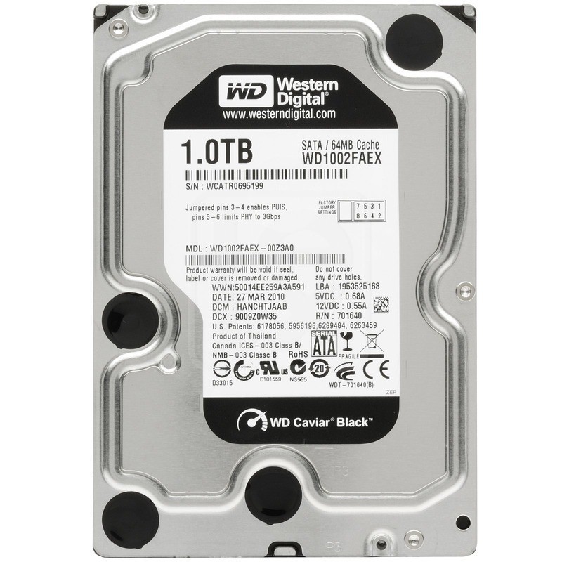 .:: HDD 1TB WD BLACK 1TB HARD DISK INTERNAL PC / CCTV ::.