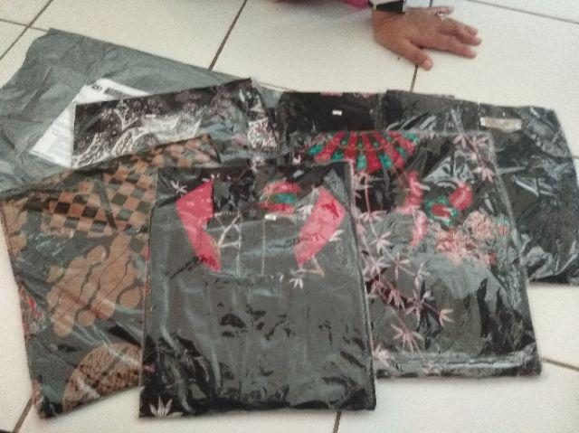 Tey-17 Batik Wanita Asj Sa Hrb026 Kenongo Kemeja Tosca Pendek Dengan Potongan