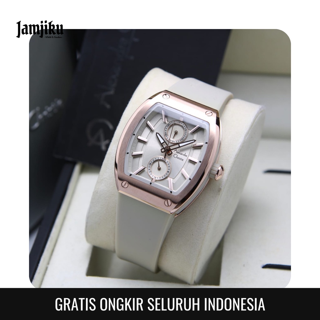 Alexandre Christie Wanita 2944 Original - Jam Tangan AC Rubber, Karet - Jam Tangan AC Original - Ale