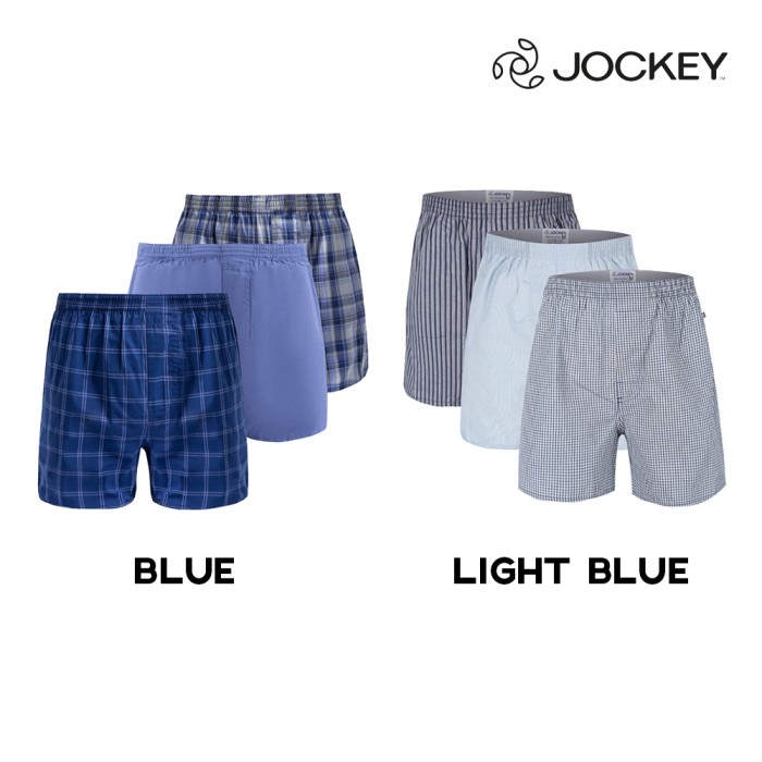 JOCKEY CELANA DALAM BOXER PRIA KATUN 3 WARNA PCS / PACK BAHAN BERKUALITAS