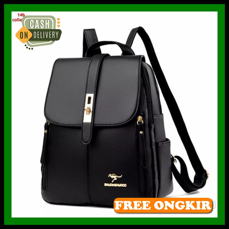 Tas Punggung Branded Import Murah | Tas Backpack Stylish Wanita Kuliah Sekolah Original Mewah Zoe Ba