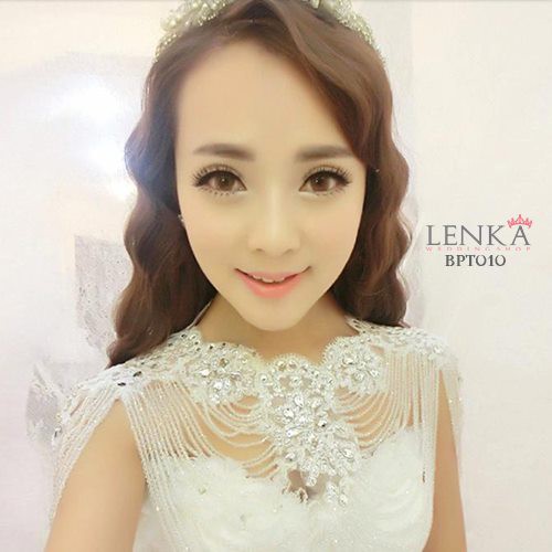 (SHOP NOW) BOLERO PESTA BROKAT MUTIARA WEDDING PENGANTIN WANITA MODERN BPT010