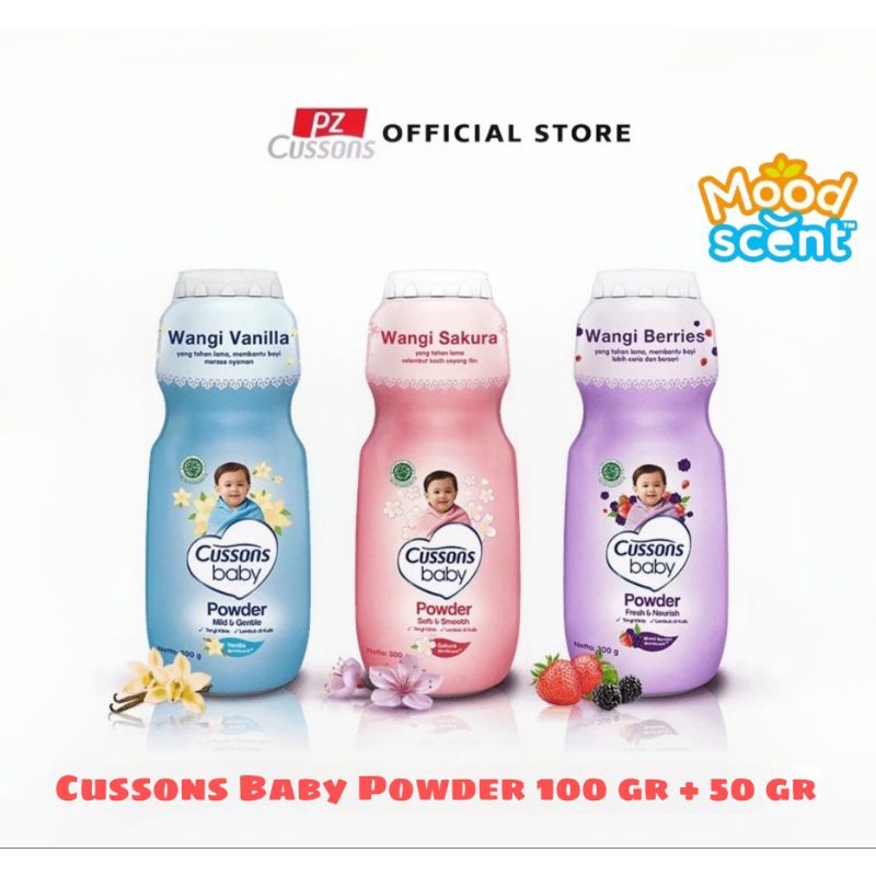 Cussons Baby Powder 100gr + 50gr (3 Varian)