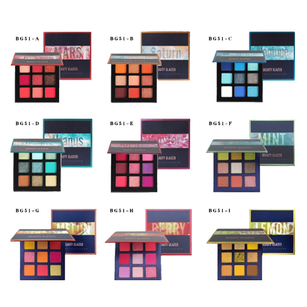 Beauty Glazed Eyeshadow 9 Colors Eyeshadow Beauty Glazed Eyeshadow Palette Beauty Glazed Eyeshadow Pallete Beauty Glazed Eyeshadow Glitter Palette Beauty Glazed