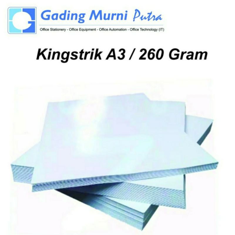 

Kertas Kingstrik A3 Putih 260 gram UKP - 3 pcs