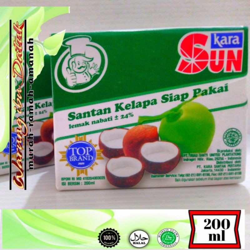 

Santan Cair SUN KARA 200ml