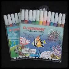 

Spidol Snowman Kecil Warna-Warni Tersedia 12 Warna