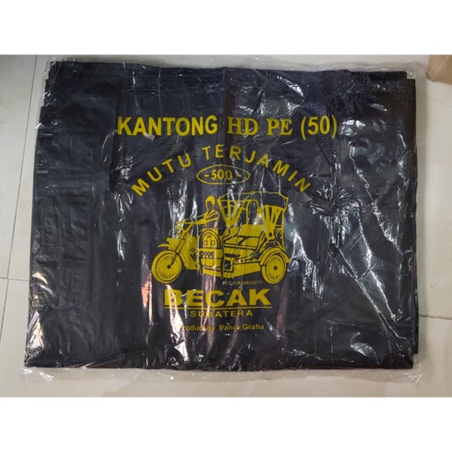 Kantong Plastik Hitam Tebal Uk 50