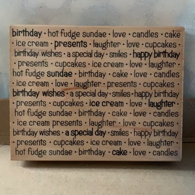 

Stampel karet special day words ( rubber stamp )