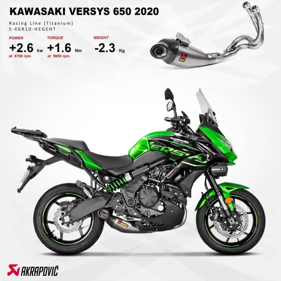 KNALPOT AKRAPOVIC VERSYS 650 2020