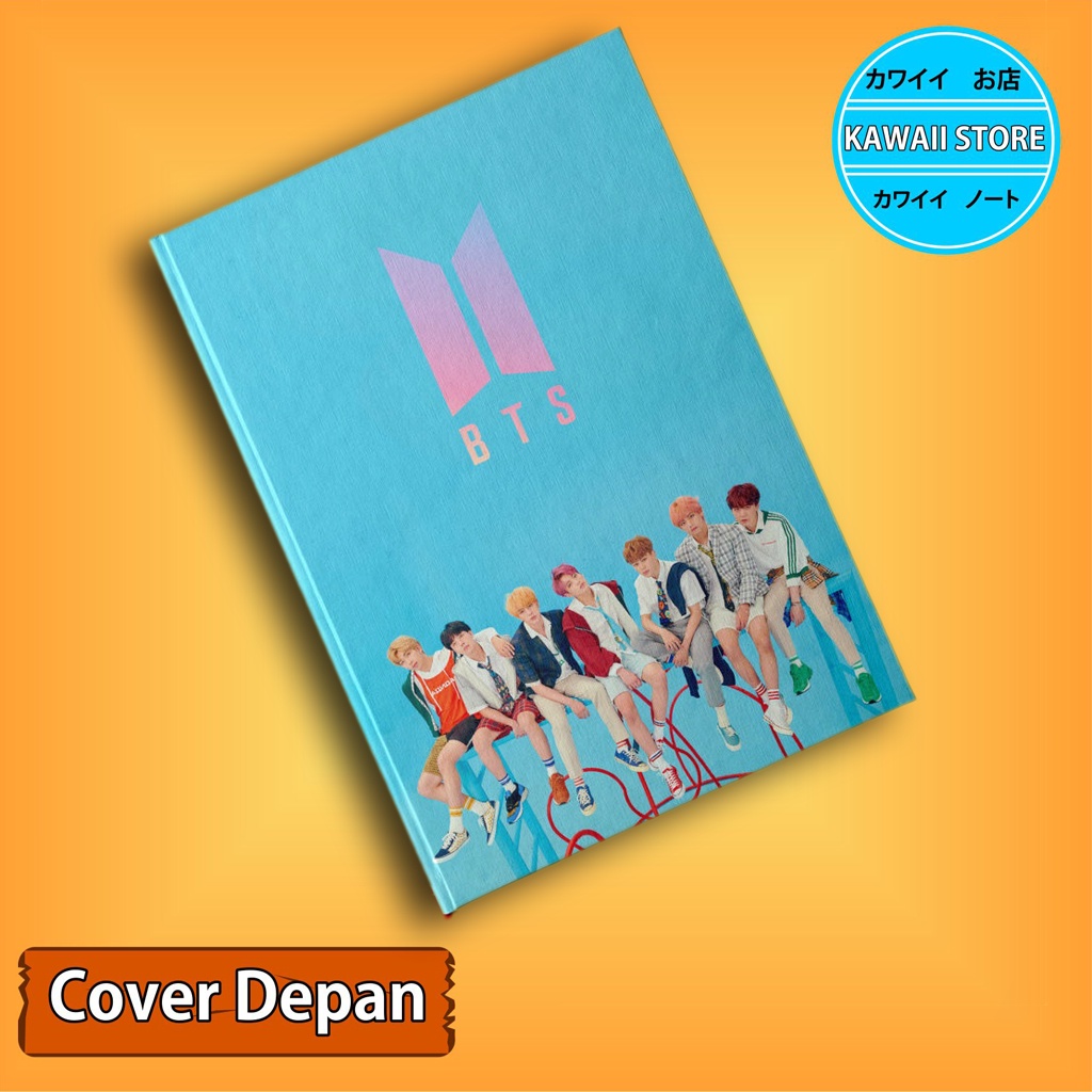 

Notebook / Pocket book Hard Cover Kpop Bts BLUE FULL MEMBER uk A5 & A6 / Notes Book