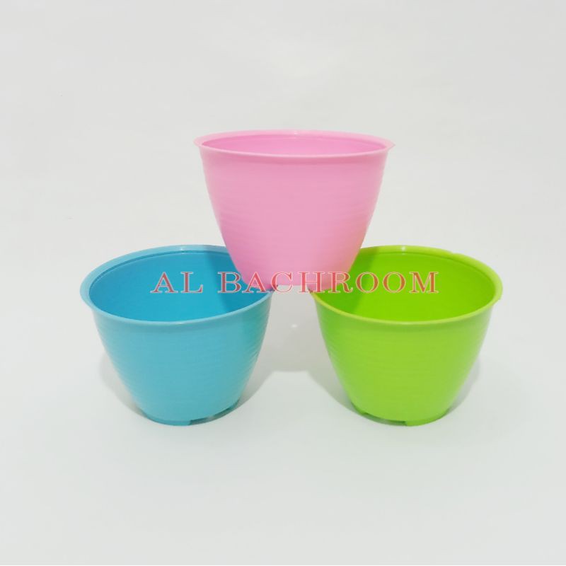 P037 POT MADU TAWON MK-12 PLASTIK WARNA TANAMAN BUNGA HIAS