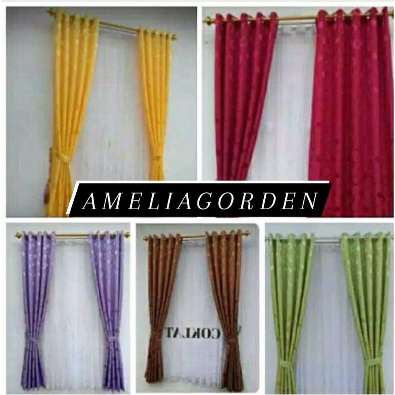 GORDEN MINIMALIS/HORDENG/GORDEN JENDELA KAMAR TIDUR MOTIF POLKADOT