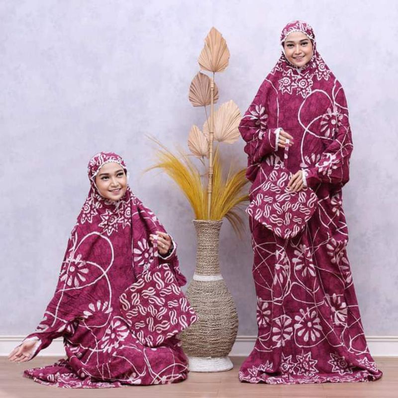 MUKENA BATIK / MUKENA BATIK CAP / MUKENA LAJUR