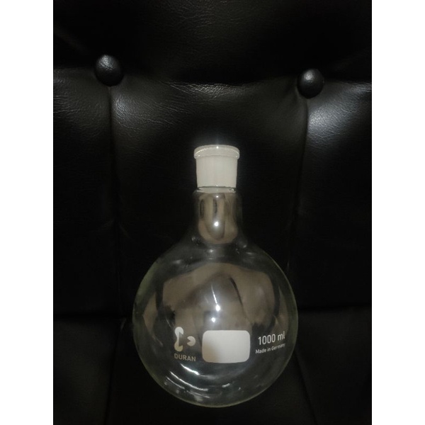 boiling flask round-labu didih alas bulat 1000ml,500ml duran