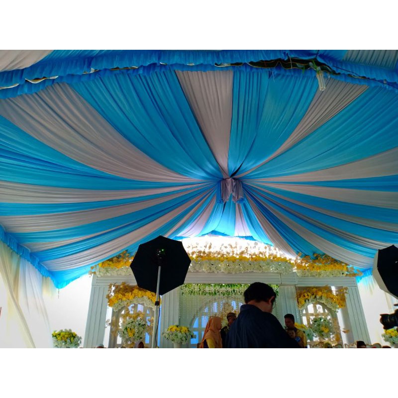 plafon tenda lengkung 6x8/plafon tenda dekor/plafon tenda pernikahan
