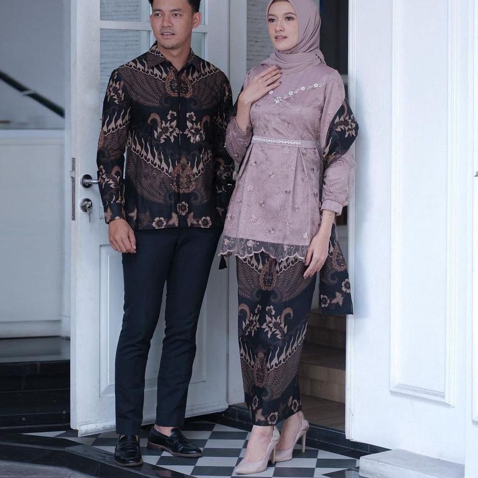 Harga Termurah Couple Kebaya Modern Baju Wisuda Tunangan Lamaran Terbaru Baju Batik Brokat Couple ke