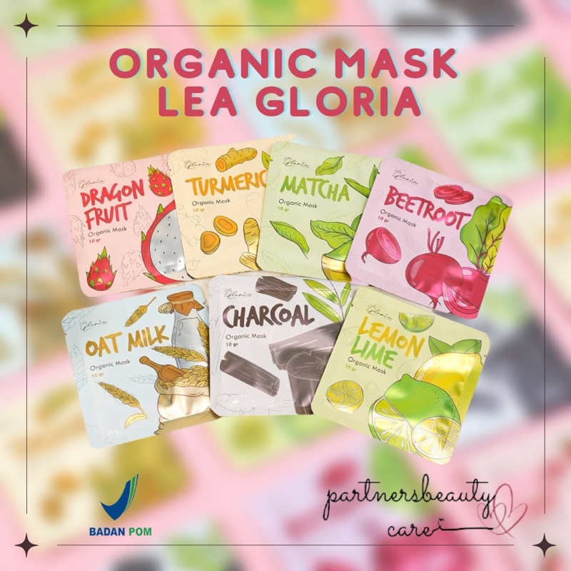 •Beauty• Distributor Resmi | Masker Organik By Lea Gloria 10gram Organic Mask by Lea Gloria 7 Varian