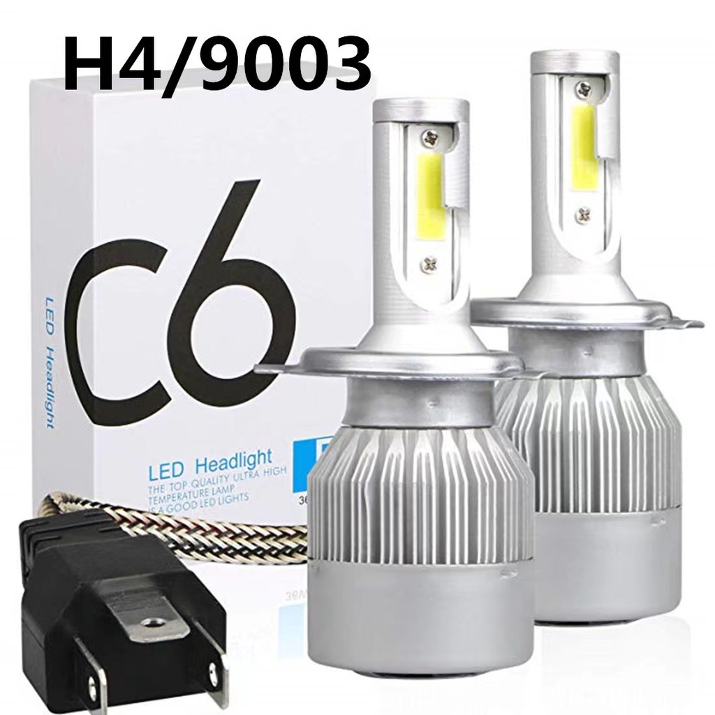 Lampu LED Mobil Headlight Lampu Utama C6 H4 H11 H8 H9 H16 H7 9005 HB3 9006 HB436W 3800L 6000K