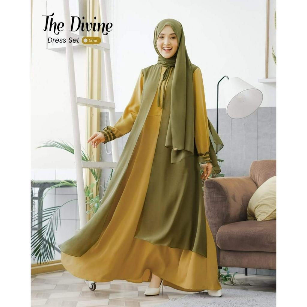 MURAH GAMIS COUPLE IBU ANAK PLUS HIJAB / GAMIS SERIMBIT / BAJU MUSLIM KELUARGA / GAMIS MURAH KOLEKSI