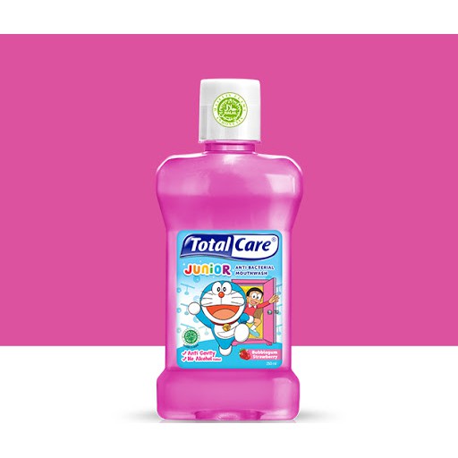 Jual Total Care Junior Mouthwash Bubblegum Strawberry 250 mL Shopee