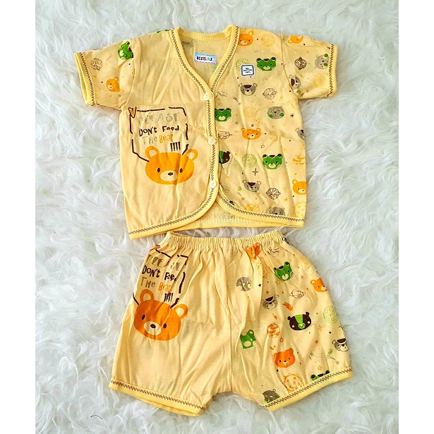 SETELAN BAJU BAYI / SETELAN LENGAN PENDEK / SETELAN BAYI MURAH / SETELAN ANAK MURAH (AW02)