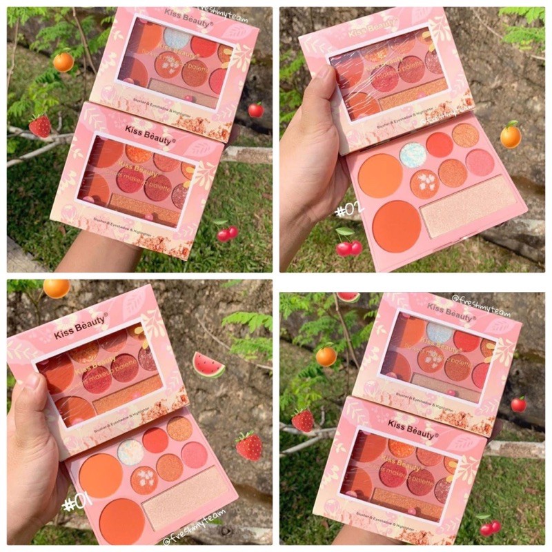 [ ECER ] KISSBEAUTY FLOWER MAKEUP EYESHADOW PALLETE