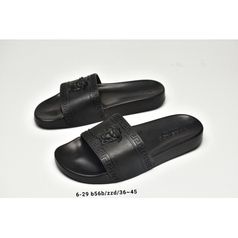 black slides with buckle