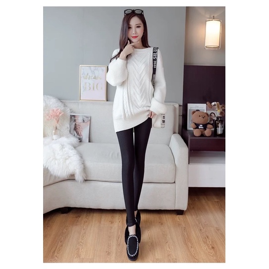 Legging thermal jumbo celana winter big size wanita hangat import tebal leging