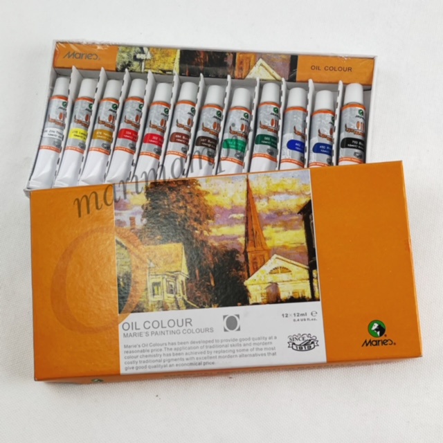 

CAT MINYAK / OIL COLOR MARIES 12 WARNA