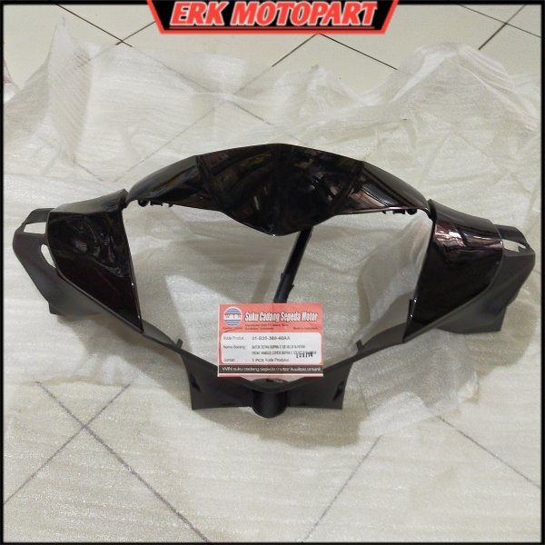 Batok kepala depan body kepala supra x 125 helm in KYZ set visor hitam non original