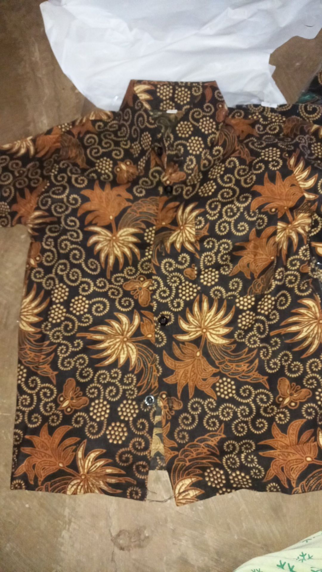 Baju Batik Anak Kemeja Lengan Panjang