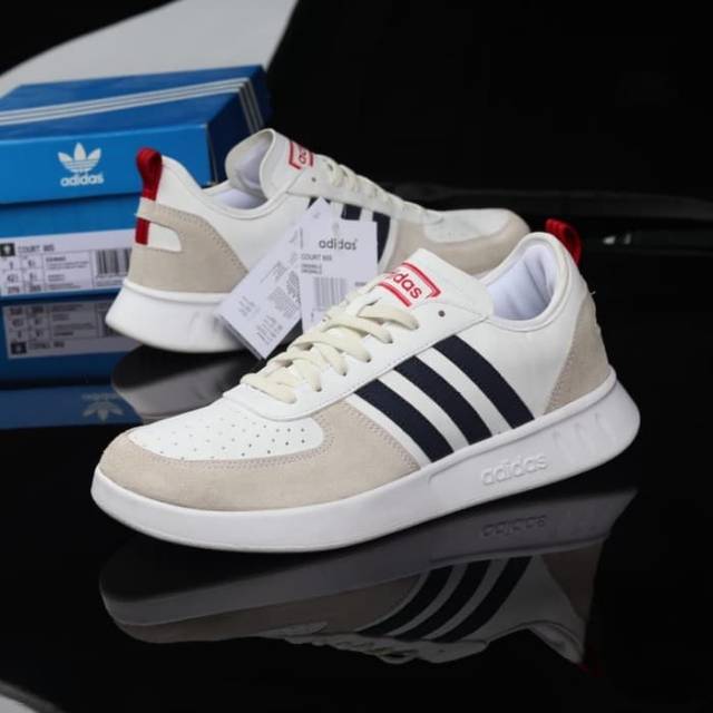 ADIDAS COURT 80S WHITE BLACK ORIGINAL SNEAKERS ADIDAS ORIGINAL