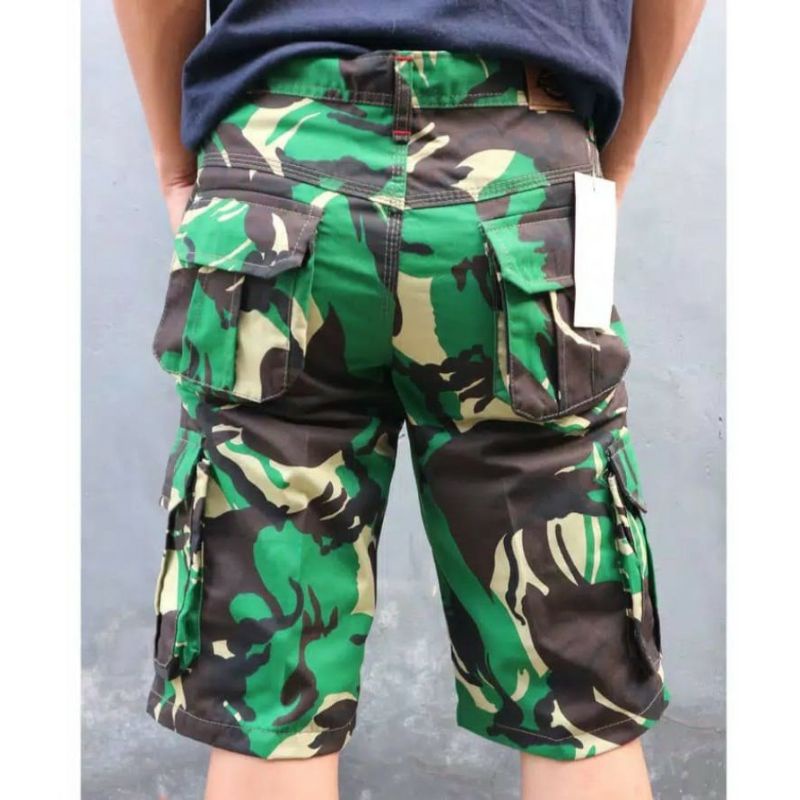 0Celana cargo pendek doreng outdoor tentara original army