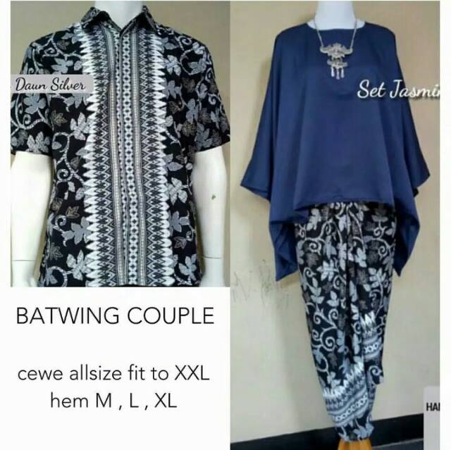 KEBAYA COUPLE SET BATWING ROK LILIT/MARON