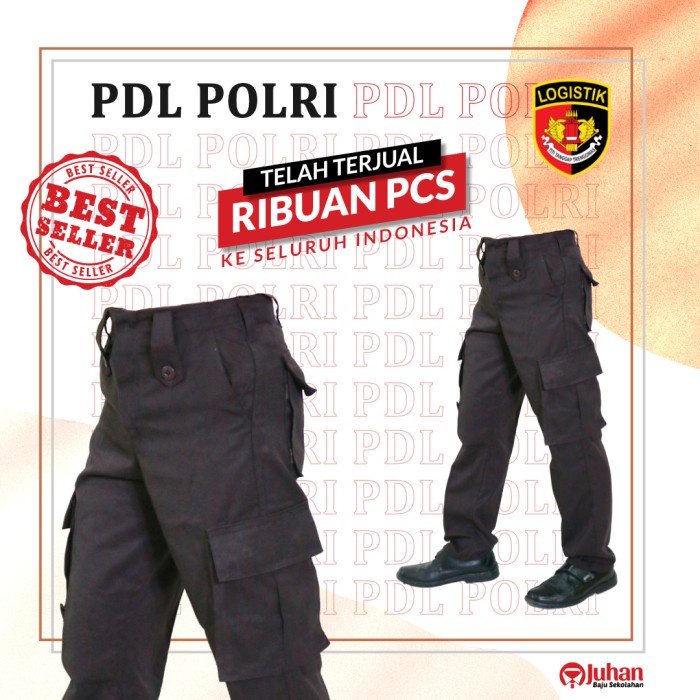 CELANA PANJANG PRAMUKA PDL POLRI - CELANA PRAMUKA PEMBINA COKLAT TUA - Cokelat, 28